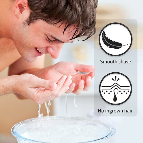 Bambaw - Synthetic Shaving Brush Black | Best Ingrown Hair Treatment | Wet Shaving Brush Shave Brush| Shaving Brush Metal Handle | Your Razor Bump Treatment