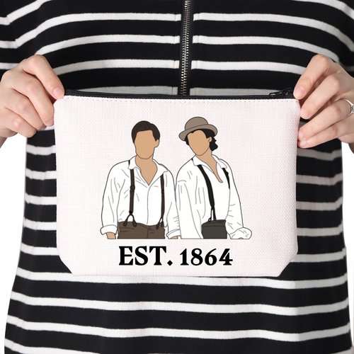 TSOTMO Salvatore Brothers Established 1864 Vampire Fans Gift Stefan and Damon Zipper Pouch Makeup Bag (Brother 1864)