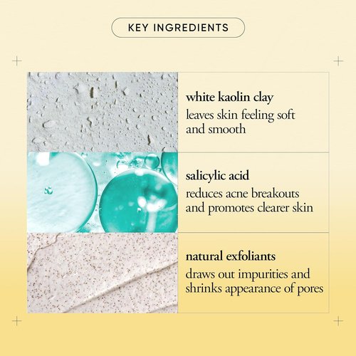 Philosophy Purity Made Simple Pore Extractor Clay Face Mask - Purifying White Kaolin Clay & Salicylic Acid, Reduces Pore Appearance