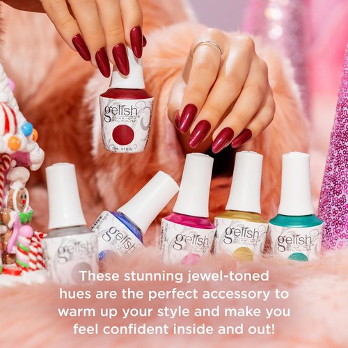Gelish Holiday Winter Collection A Fuzzy Feeling - TPO-Free Soak Off Polish, Long-Lasting, Vibrant Color, Professional Quality, High Shine, Chip-Resistant (Cuddle Me Tight)