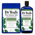 Dr Teal's Pure Epsom Salt Soak and Foaming Bath, Relax & Relief with Eucalyptus & Spearmint, Combo Pack