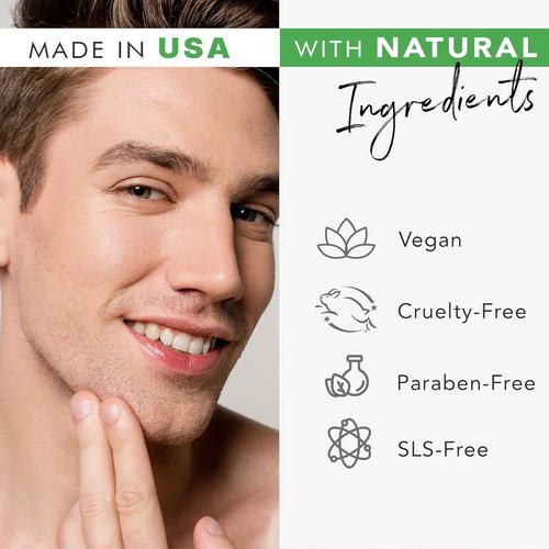 Skiennix Facial Scrub Exfoliator - Gentle Organic Face Wash for Sensitive & Acne-Prone Skin | 2 Fl Oz