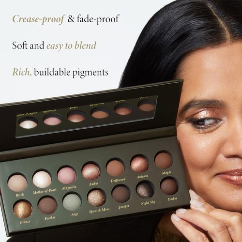 Laura Geller New York Baked Eyeshadow Palette - 14 Pigmented Shades for a Natural Look