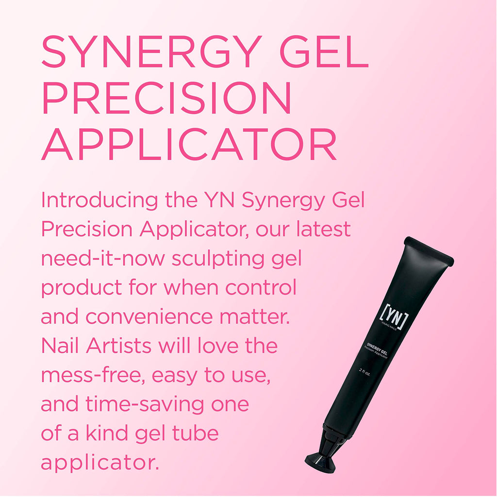 Young Nails Synergy Gel System, Building Gel - Hard Builder Gel, Superior Adhesion & Strength, Structured Nail Gel Builder - Concealer Gel, Blush, Precision Applicator (2 fl oz)