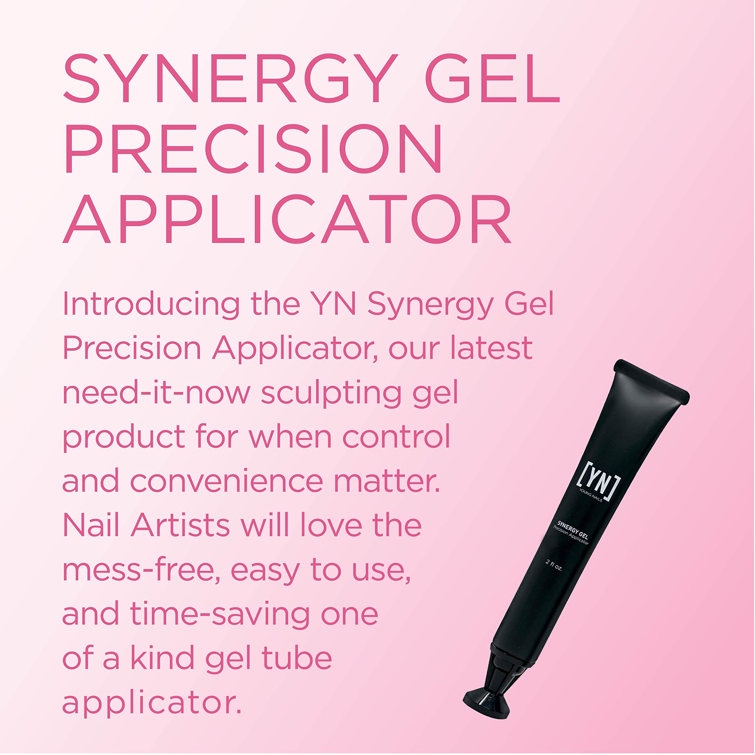 Young Nails Synergy Gel System, Building Gel - Hard Builder Gel, Superior Adhesion & Strength, Structured Nail Gel Builder - Concealer Gel, Blush, Precision Applicator (2 fl oz)