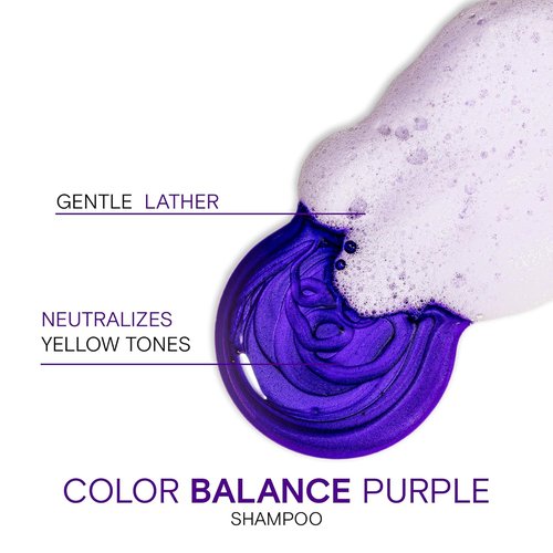 Joico Color Balance Purple Shampoo - Eliminate Brassy Tones & Boost Shine | For Cool Blonde & Gray Hair | UV Protection