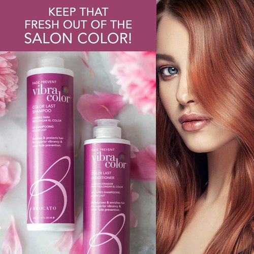Brocato Vibracolor Color Last Shampoo & Conditioner Duo - 32 Oz | Color Safe, Sulfate-Free, Prevents Fading