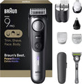 Braun Series 9 PRO All-in-One Grooming Kit - Cordless Trimmer, Hair Clippers & Shaver for Men | AIO 9550