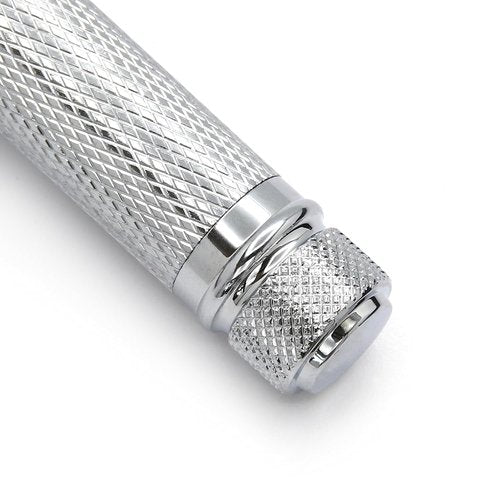 Edwin Jagger Classic Double Edge Safety Razor - Eco-Friendly & Reusable | Short Handle, Knurled Design