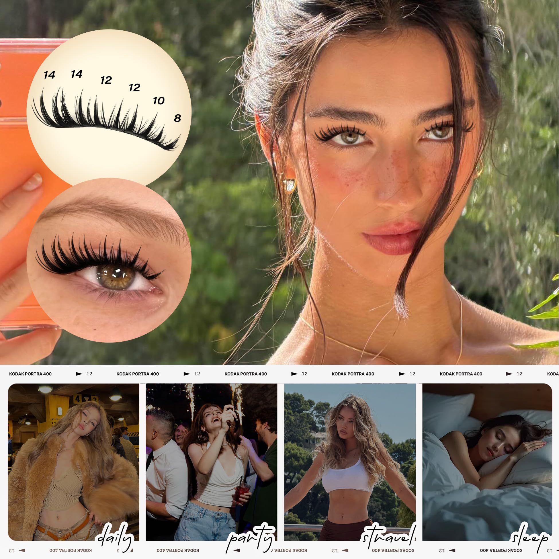 wiwoseo Bunny Lash Clusters Manga Lash Clusters Fairy Lashes Clusters with Spikes Wet Look Eyelash Clusters Flaunt Eyelash Extensions Manga Eyelash Clusters Spiky Lashes Clusters for Beginners