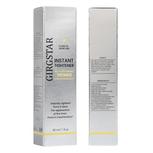 Girgstar Instant Face Blurring & Firming Primer for Face Before Makeup - Perfection Tightener Visibly Smooths the Look of Fine Lines, Wrinkles & Pores - Grips Makeup for Long Wear & Shine Control