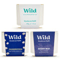 Wild - Refillable Deodorant Variety Pack with Clean Fresh Scents - Aluminum Free - Scents Include Fresh Cotton & Sea Salt, Ocean Mist & Thunderstorm - Long Lasting Protection