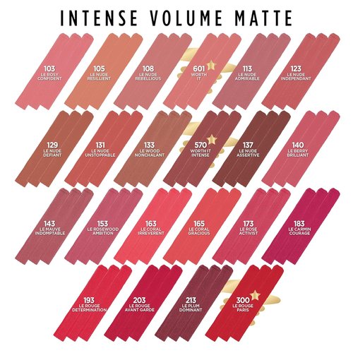 L'Oreal Paris Colour Riche Matte Lipstick - Intense Volume & Hydration | Le Wood Nonchalant, 0.06 Oz