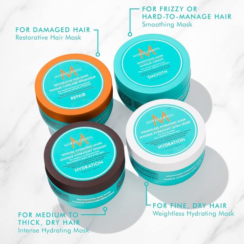 Moroccanoil Weightless Hydrating Hair Mask - Deep Moisture Treatment for All Hair Types