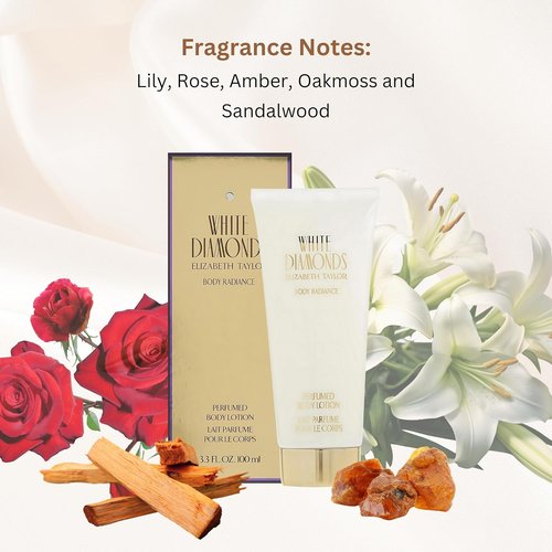 Elizabeth Taylor White Diamonds Body Lotion - Luxurious Hydration | 3.3 oz