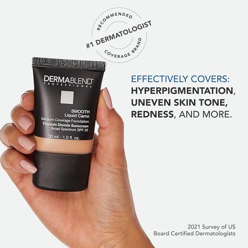 Dermablend Smooth Liquid Foundation - Flawless Coverage for All Skin Types | Long-Lasting Formula