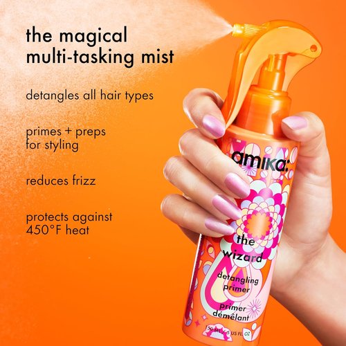 Amika The Wizard Detangling Primer - Effortlessly Smooth Hair | 6.7 Fl Oz