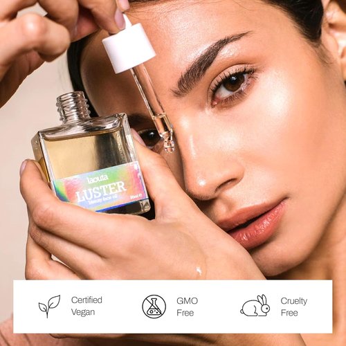Laouta LUSTER Face Oil - Hydrating Skincare Serum with Hibiscus & Eucalyptus - 1.01 Fl Oz for Dewy Glow
