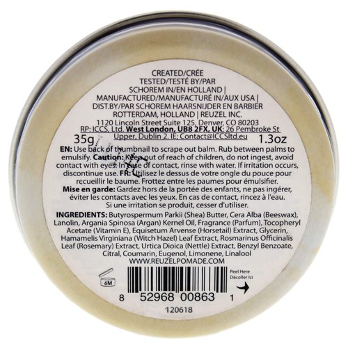 Reuzel Beard Balm, Wood & Spice, Masculine Scent, 1.3 oz