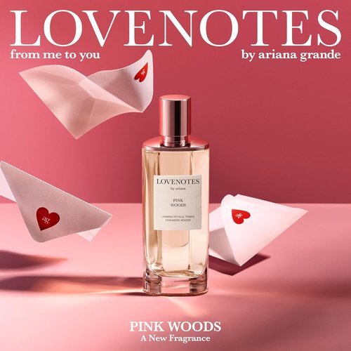 Ariana Grande LOVENOTES Pink Woods Eau de Parfum - Fresh Floral Women's Perfume with Jasmine & Tonka