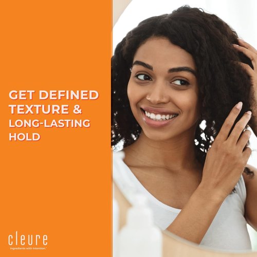 Cleure Hair Styling Gel - Hypoallergenic & Fragrance-Free Edge Control for Frizz Taming (8 fl oz)