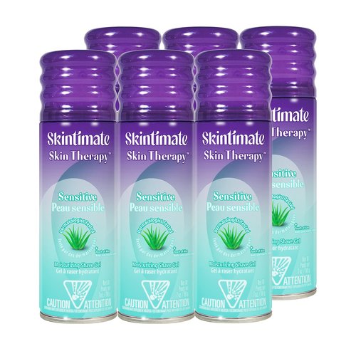 Skintimate Shave Gel Skin Therapy Lotionized Vitamin-E 7 Ounce(207ml) (6 Pack)