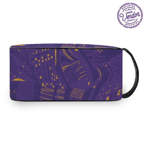 BBGreek Omega Psi Phi Fraternity Paraphernalia - Official Vendor - Travel Toiletry Bag - Dopp Kit - Abstract
