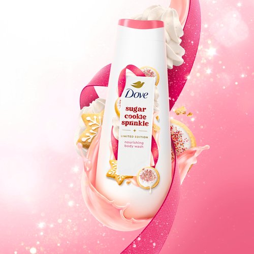 Dove Limited Edition Holiday Treats Mixed 3 Count Sugar Cookie Sprinkle Value Pack for Hydrated & Soft Skin