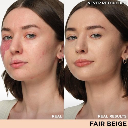 IT Cosmetics CC+ Cream - Full Coverage Foundation with SPF 50+ | Fair Beige (1.08 fl oz) & Brush #7 for Blending