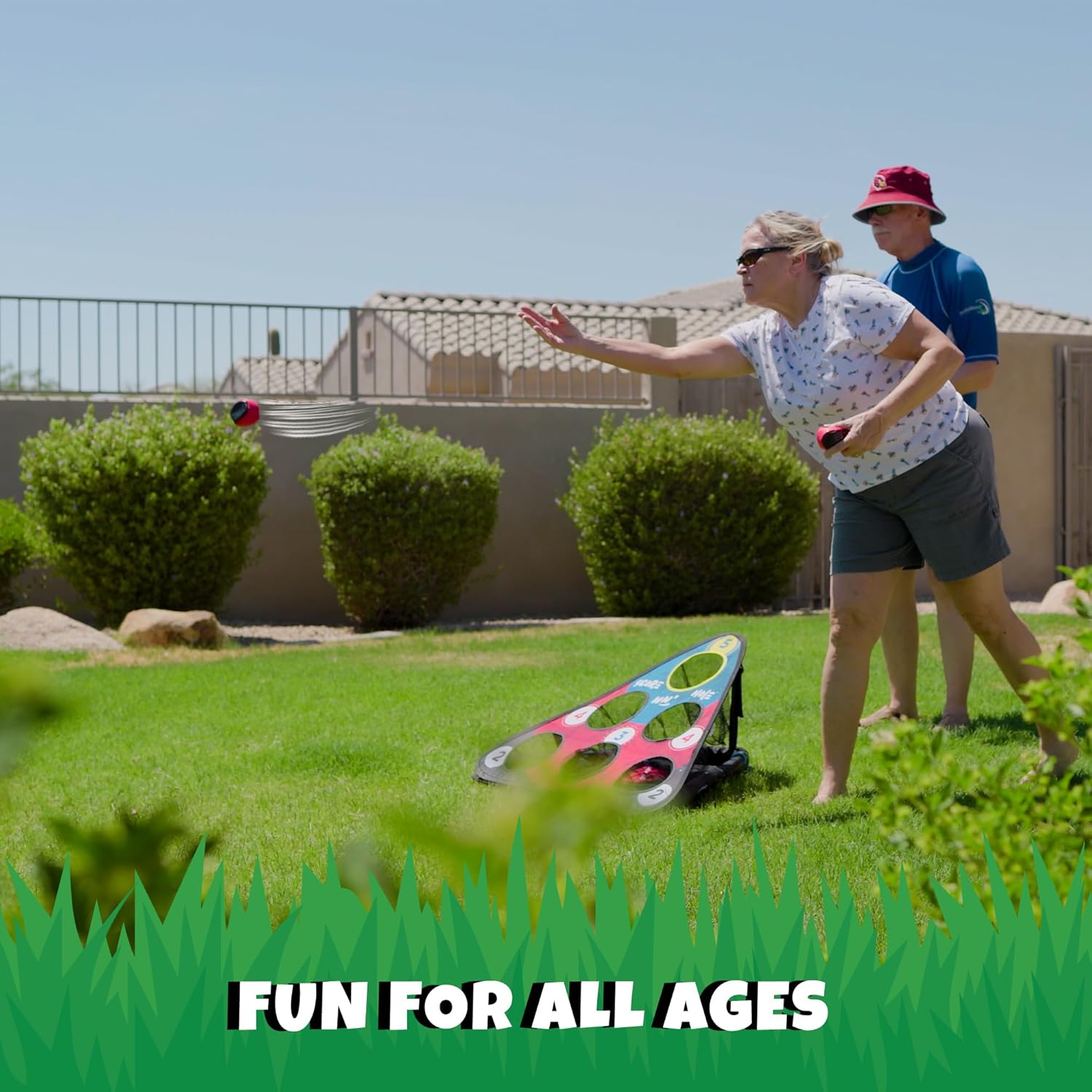 TOSS & ROLL NN' Hole - Portable Cornhole Game for Water or Land | Fun for All Ages