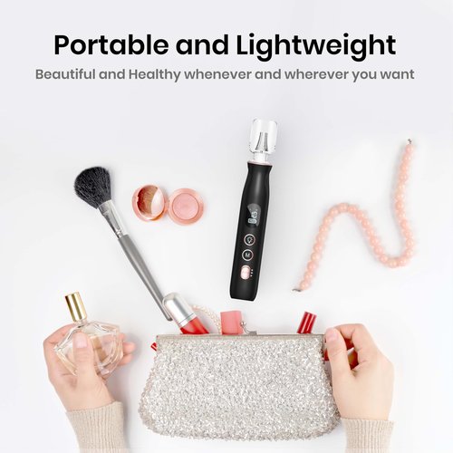 Nail Drill Electric Nail File - Cordless Professional Nail Filer for Manicure and Pedicure, Portable Nail Drill Machine Kit for Acrylic Gel Nails Thick Toenails Nail Grind (Matte Black)