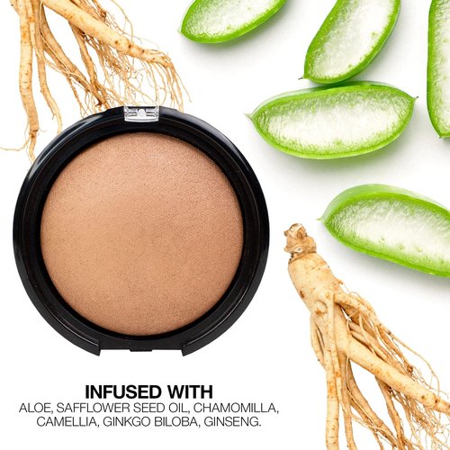 Palladio Baked Bronzer - Highly Pigmented & Easy to Blend | Shimmery Glow, Long-Lasting Tan