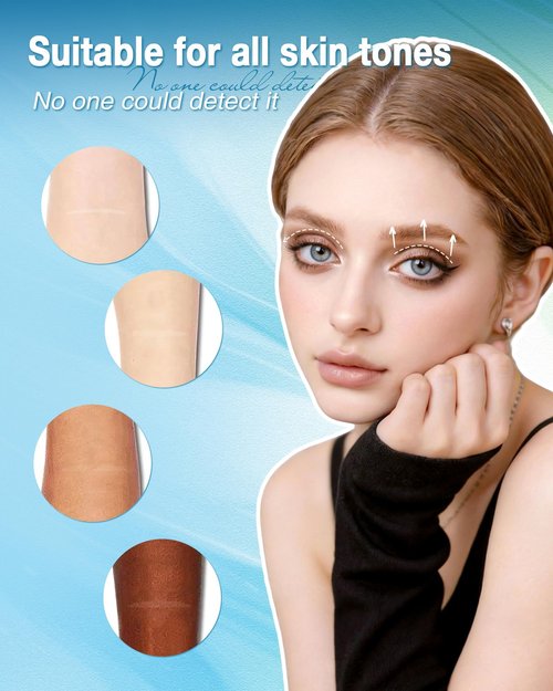 Obeyalash 700 Pcs Eyelid Tape with Tweezers, Double Eyelid Tape for Invisible Lace Waterproof Lifter Strips, Natural Strong Hold for Monolid & Hooded Eyes, Beginner Friendly Makeup