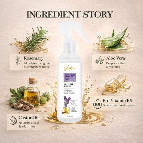Regine Switzerland Lightweight Leave-In Conditioner Spray - Rosemary & Castor Oil | Color Safe, 8.45 Fl. Oz
