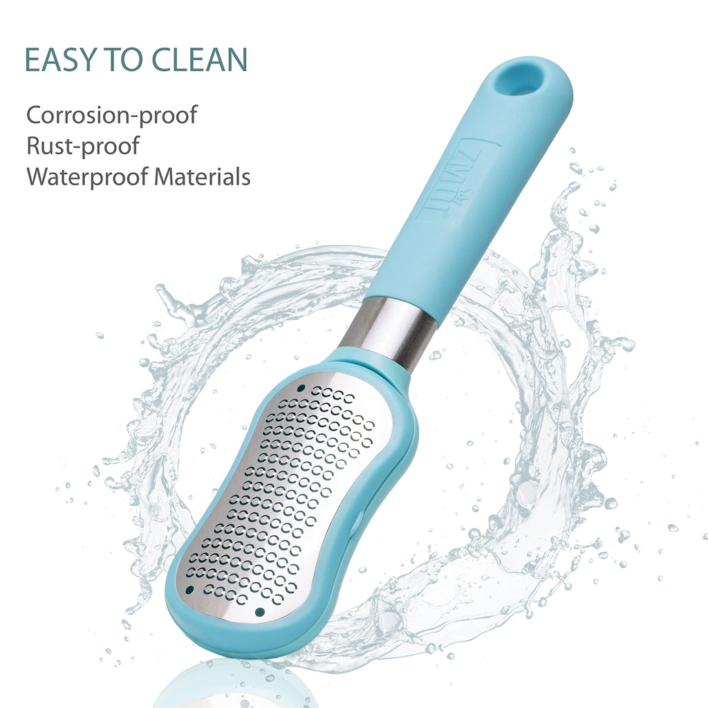 ZMOI Premium Foot File – 2-in-1 Callus Remover for Feet with Dead Skin Storage – for Dry, Cracked Heels, Hard Skin – High-Grade Stainless Steel Foot Scraper - 1 Count
