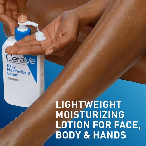 CeraVe Daily Moisturizing Lotion - Hydrating Body & Face Moisturizer with Hyaluronic Acid | 19 Ounce, Fragrance-Free