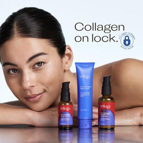 Trilogy Pro-Collagen+ Milk Cream, Lightweight, Hydrating Face Moisturizer with Vegan Collagen, Amino Acids and Peptides, 1.69 fl oz