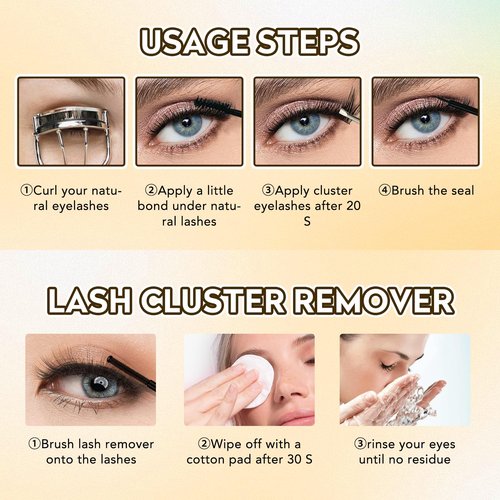 Lash Clusters 168Pcs Cluster Lashes D Curl Lash Clusters Mix 8-16mm Individual Eyelashes Clusters Wispy DIY Eyelash Extension Thin Band Soft to Use at Home (0.07D-D-Mix8-16)