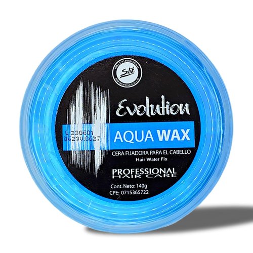 SLIK Aqua Wax Hair Styling Wax - Strong Hold & Frizz Control - Easy Wash Out for All Ages (140g / 4.9oz)