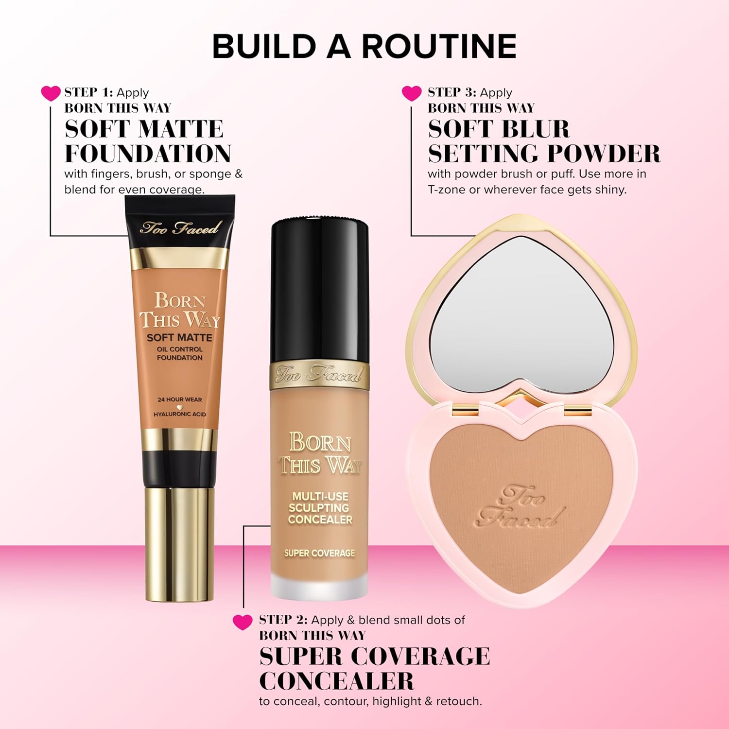 Too Faced Born This Way Concealer - Full Coverage, Non-Comedogenic & Long Lasting | Infused with Hyaluronic Acid & Coconut Water