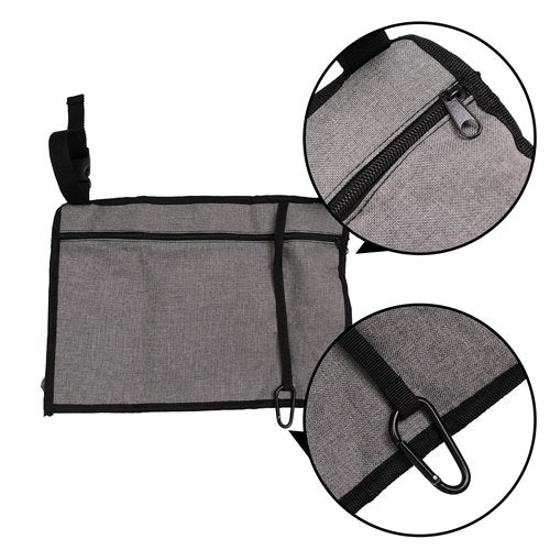 PEPE Mobility Wheelchair Basket for Back, Large Capacity Wheelchair Backpack Organizer Bag with Multiple Pockets and Cup Holder, Waterproof Storage Pouch for Seniors