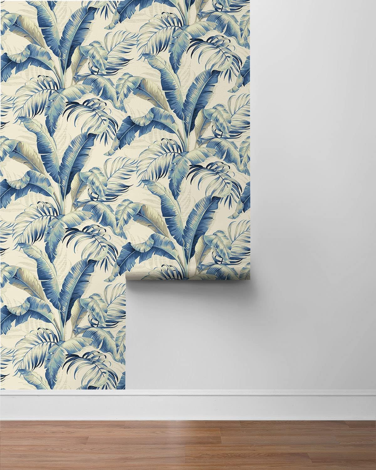 Tommy Bahama Peel and Stick Wallpaper - Tropical Design for Bedroom & Kitchen | 30.75 Sq Ft Coverage (Azure)