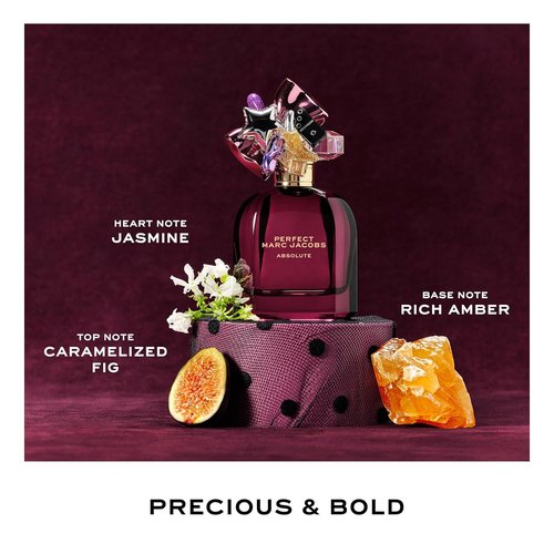 Marc Jacobs Perfect Absolute Eau de Parfum - Ambery Women's Fragrance with Caramelized Fig, Jasmine & Rich Amber