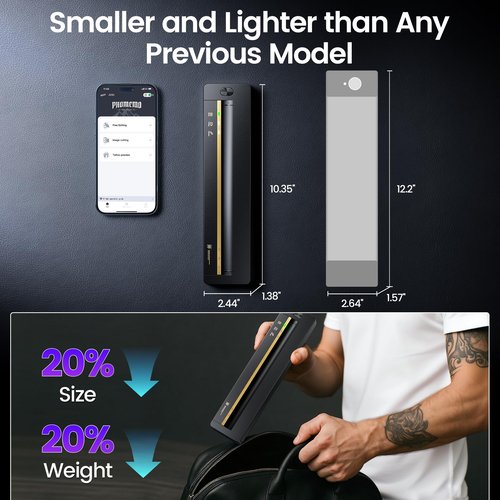 TATTMUSE A88U Tattoo Stencil Printer for Beginners, Tattoo Printer Machine with 5 Pcs Transfer Paper, Bluetooth Stencil Printer for Tattooing, Wireless Tattoo Machine Compatible with Phone, Tablet, PC