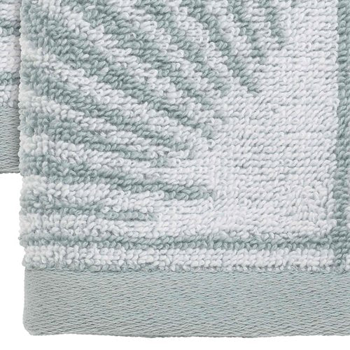 Nicole Miller - Washcloths, Soft & Absorbent Cotton, Dorm Room Essentials, Set of 4 (Kendall Collection, Oasis)