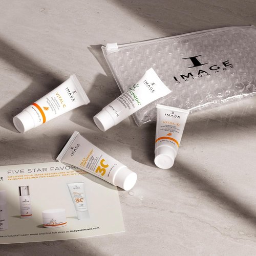 IMAGE Skincare Five Star Favorites - 4 Step Introductory Regimen Set for Brighter, Healthier Skin | Travel Size