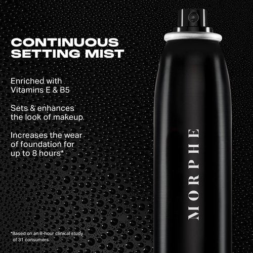 Morphe Jumbo Continuous Setting Spray - Micro-Fine Makeup Setting Spray with a Natural Radiant Finish - Helps Makeup Resist Caking or Fading & Increases Wear of Foundation (6.5 fl oz)