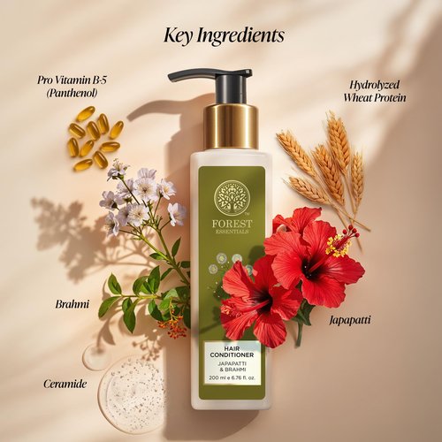 Forest Essentials Hair Conditioner, Japapatti and Brahmi, 200ml