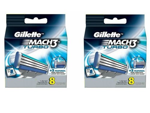 Gillette MACH3 Turbo Refill Cartridges-8 ct, 2 pk