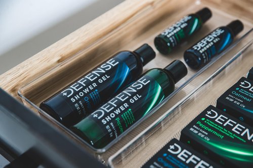 Defense Soap Variety Gift Set | Tea Tree, Peppermint, Oatmeal All Natural Bar Soap, Organic Travel Body Wash, Individual Body Wipes